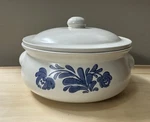 Pfaltzgraff Blue Yorktowne Covered 2QT Round Casserole Dish Handles & Lid Usa. Fixed Price $25.00.