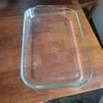 Pyrex 234-R 4QT -4L 15 10 Baking Dish Casserole With Blue Lid. Fixed Price $10.00.