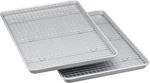 Amazon Basics Ceramic Nonstick Baking Sheets & Cooling Rack Set, Non-toxic, Half. Fixed Price $96.71.