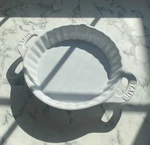 Staub Ceramic Bakeware-pie-pans Dish, 9-INCH, White. Fixed Price $91.00.