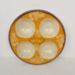 Temptations By Tara Floral Lace Poached Egg Serving Dish Yellow KFI-XNG-905535. Fixed Price $17.95.
