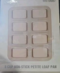 Chefmade Brownie Cake Pan, 8-CAVITY Non-stick Rectangle Petite Loaf Bakeware. Fixed Price $18.90.