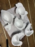 Temptations White Ceramic Novelty Bowl Set Fish Turtle Chicken Oven Safe. Fixed Price $35.00.