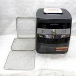 Pampered Chef Deluxe Air Fryer 100194 Basket 3 Racks Missing Rotisserie. Fixed Price $139.49.