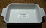 Le Creuset Rectangular Small Baking Dish Stoneware White 18CM 7"X5" *new*. Fixed Price $28.88.