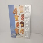 Vtg New Wilton Metal 1986 Care Bears Candy Cookie Mini Cake Pan Molds 2306-118. Fixed Price $25.99.