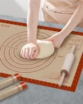 Silicone Baking Mat, 24" X 16" Pastry Rolling Sourdough Ma.... Fixed Price $14.27.