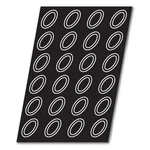 Demarle Fp 01054 Flexipan 2.5 Oz. Savarin Oval With 24 Molds. Fixed Price $55.57.