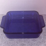 Anchor Ovenware Cobalt Blue 8X8X2.25 Inch Square Baking Dish Modern Qt.. Fixed Price $14.99.