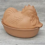 Scheurich West Germany Terracotta Clay Baker Chicken Baking Dish 2 Piece 858-33. Fixed Price $24.49.