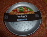 New Cuisinart Mini Pizza Pan Set Of 4 Perforated Non-stick Steel 7 Round. Fixed Price $11.75.