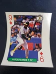 Harold Baines Oakland A's 1991 All Stars Square Corners Playing Card W Strip. Fixed Price $6.99.