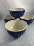 Cost Plus World Market Soup Rice Noodle Blue Bowls 6.25 Set Of 4. Fixed Price $30.00.