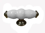 White Crackle Porcelain Oxford Handle Multiple Finishes 90MM. Fixed Price $24.44.