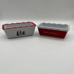 Holly Handcraft Gnome Sweet Mini Loaf Pans Set Of 2 Red White Bake. Fixed Price $18.00.