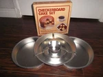 Fox Run Craftsman #4799 Checkerboard Cake Pan Set New In Box. Fixed Price $19.95.