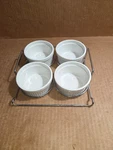 Ramekins X4 With Wire Rack Chicago Metallic Professional Cr Brulee,. Fixed Price $15.00.