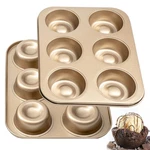 2 Pcs 3 Inch Brownie Bowl Pan 6 Cavity Mini Round Cake Cookie Mold Gold. Fixed Price $30.71.