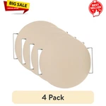 (4PK) Nordic 2PC Pizza Bakeware Set 13IN Ceramic Stone Steel Holder Kitchen. Fixed Price $69.99.