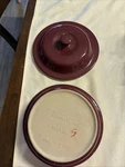 Pampered Chef 1162 Stoneware 6C 1.5 Round Cranberry Covered Casserole Baker. Fixed Price $44.99.