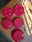 Nordic Nonstick Compact Ovenware 5" Mini Pie Pan Lot Of 3 /2 Crust Cutters. Fixed Price $18.00.