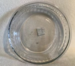Vintage Anchor Hocking Clear Glass 9.5 Deep Dish Pie Plate Baking 11461. Fixed Price $8.99.