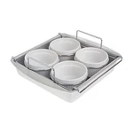 Chicago Metallic Professional 6-PIECE Creme Brulee Set With 4 Porcelain Ramek.... Fixed Price $32.21.
