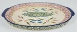 Temp-tations By Tara One World Beige Blue 13.5 In Oval Oblong Plate Platter Tray. Fixed Price $22.99.