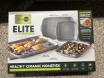 Greenpan Elite Ovenware Healthy Ceramic Nonstick 4 Piece Bakeware Set Nib. Fixed Price $125.99.