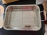 Stainless Steel Roaster/roasting Pan W/rack. Farberware Classic 17" X 12. New. Fixed Price $87.00.