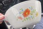 Corningware Floral Glass Casserole 1/2 Cup P-43-B Oven Microwave Safe. Fixed Price $7.50.