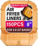 Air Fryer Liners, 8.7" Square Parchment Disposable 150PCS, Nature. Fixed Price $13.23.