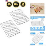 Stainless Steel Cooling Racks Pack Of 2 For Baking Cookies Muffins Roasting G.... Fixed Price $15.39.