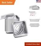 Heavy Duty 8" X Disposable Aluminum Foil Pans With Lids - Perfect For Events. Fixed Price $59.89.