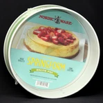 Nordic Ware 9" Nonstick Springform Baking Pan Nip, Green Small Dent. Fixed Price $12.99.