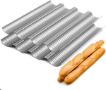 2 Pack Nonstick Perforated Baguette Pan 15" X 13" French Bread Baking 4 Wave. Fixed Price $27.89.