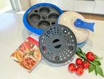 Range Mate 5-IN-1 Microwave Grill Pan Set Muffin Tray Steam Plate Book. Fixed Price $24.00.