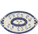 Temp-tations Platter Serving Tray,old World Blue 18" X 11", Large K41205 H205056. Fixed Price $29.95.