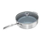 Chantal Induction 21 Saute Pan W/ Ceramic Coating & Glass Lid, 5 Quart. Fixed Price $211.95.