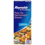 Reynolds Kitchens Pop-up Parchment Paper Sheets, 10.7X13.75 120 Count, White. Fixed Price $28.54.