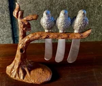 7 3 Birds On Tree Spreaders Unique Four Corners Kitchen Tools Farm Decor New. Fixed Price $29.99.