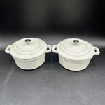 2 Hearth Enameled Cast Iron Mini Dutch Ovens 0.5QT. Fixed Price $14.99.