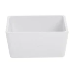 Hubert Food Pan 1/6 Size White Melamine Modular - 6" X 3". Fixed Price $28.29.