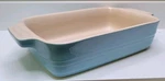 Creuset 19-31 Casserole Stoneware Baking Dish Blue. Fixed Price $35.95.