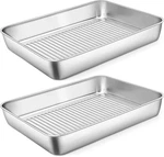 P&p Chef 12.4 Inch Deep Rectangular Cake Pan, Stainless Steel Baking Lasagna. Fixed Price $39.10.