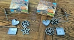 2 Vintage Nordic Ware Double Rosette & Timbale Iron With Boxes #01300. Fixed Price $24.95.