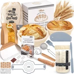 Sourdough Starter Kit, Bread Baking Supplies, Proofing Basket,. Fixed Price $66.99.