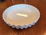Pillivuyt France Vintage Fluted Tart/quiche Dish Pan 10 Inches White Porcelain. Fixed Price $39.00.