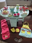 American Girl Doll Baking Table And Accessories. Fixed Price $75.00.