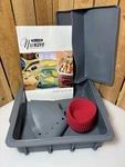 Nuwave Elite Infrared Oven Baking Set 8X8 Silicone Pan Ring Divider Cupcake Line. Fixed Price $20.00.